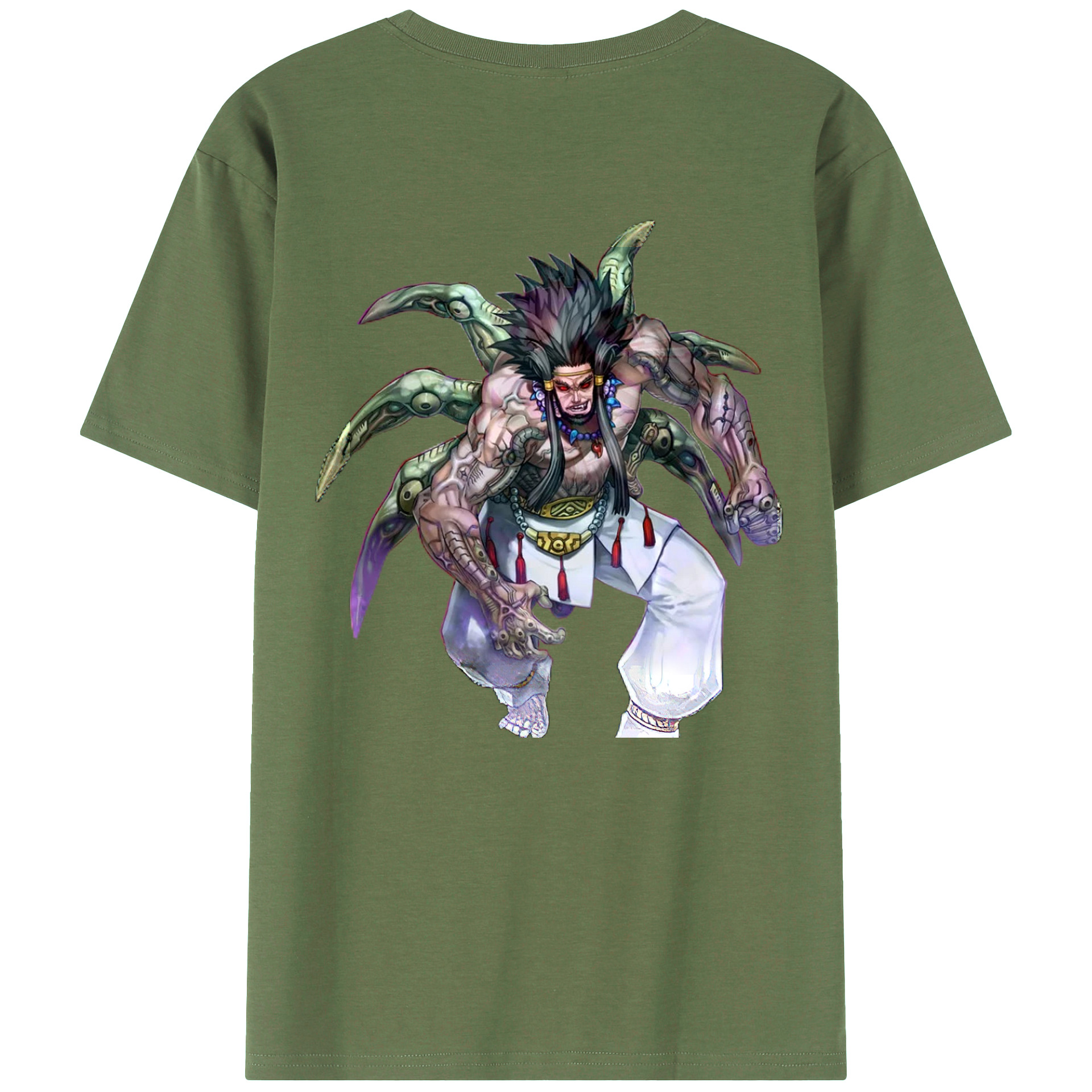 （画像用） 遊☆戯☆王 Yu-Gi-Oh! 綿100％ メンズ半袖Tシャツ（バックプリント） 通気性